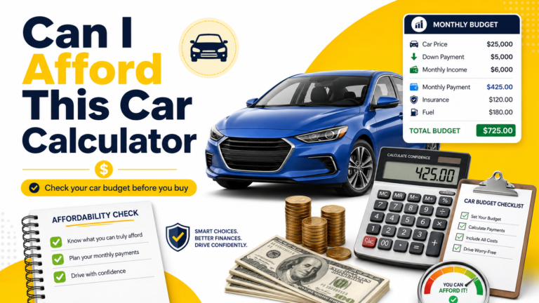 Can I Afford This Car Calculator – Car Payment & Monthly Cost Estimator