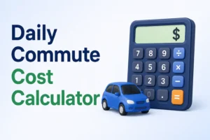 Daily Commute Cost Calculator – Estimate Gas, Parking, Tolls &amp; Monthly Work Travel Cost