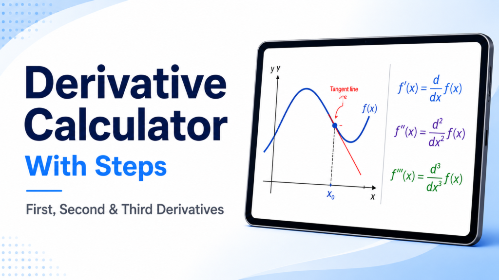 Derivative Calculator with Steps – First, Second &amp; Third Derivatives