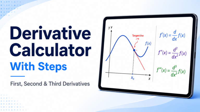 Derivative Calculator with Steps – First, Second &amp; Third Derivatives