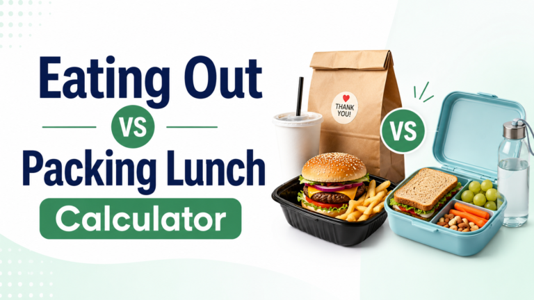 Eating Out vs Packing Lunch Calculator – Lunch Savings Calculator