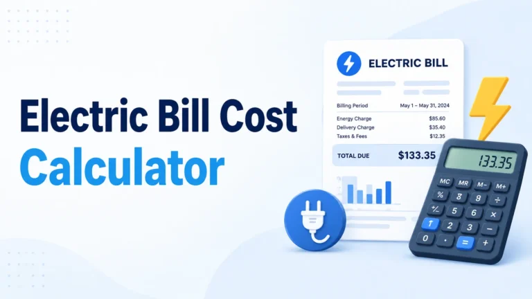 Electric Bill Cost Calculator USA – Estimate Appliance Electricity Cost
