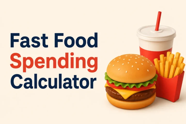 Fast Food Spending Calculator – Estimate Monthly & Yearly Fast Food Costs