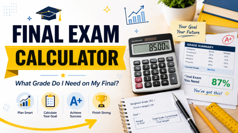 Final Exam Calculator – What Grade Do I Need on My Final?