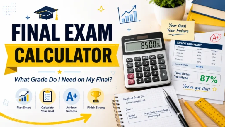 Final Exam Calculator – What Grade Do I Need on My Final?