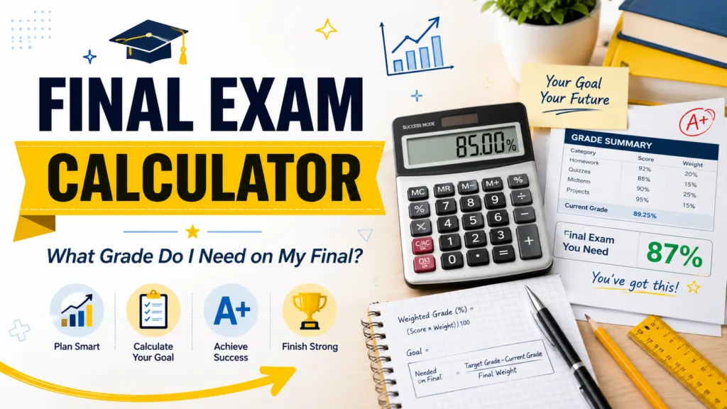 Final Exam Calculator – What Grade Do I Need on My Final?