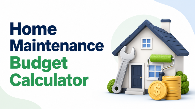 Home Maintenance Budget Calculator USA – Estimate Monthly Home Repair Costs