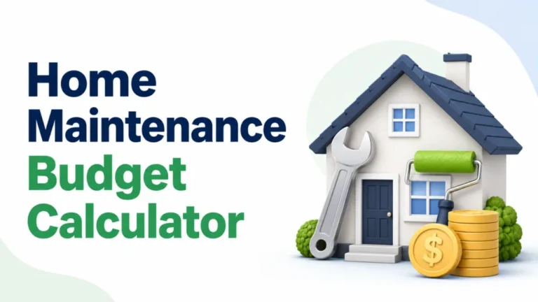 Home Maintenance Budget Calculator USA – Estimate Monthly Home Repair Costs