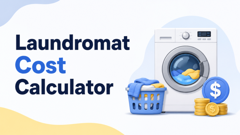 Laundromat Cost Calculator USA – Estimate Laundry Cost Per Month