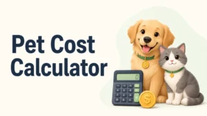 Pet Cost Calculator USA – Dog &amp; Cat Monthly Cost Estimator