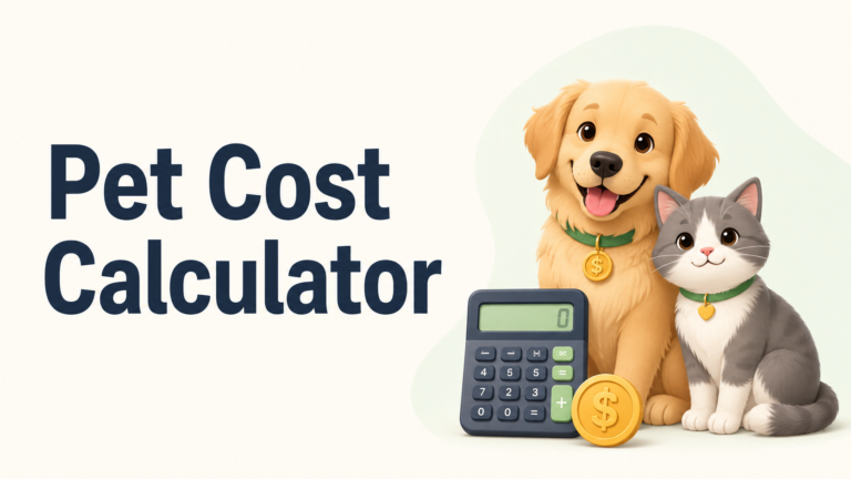 Pet Cost Calculator USA – Dog & Cat Monthly Cost Estimator