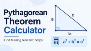 Pythagorean Theorem Calculator – Find Missing Side with Steps