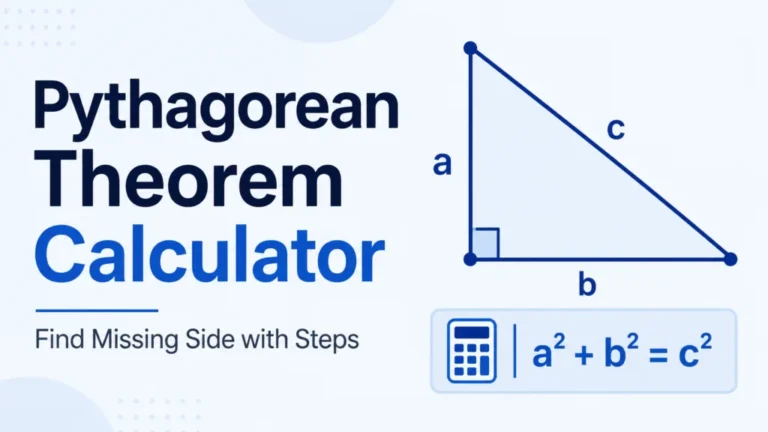 Pythagorean Theorem Calculator – Find Missing Side with Steps