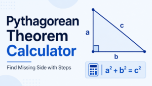 Pythagorean Theorem Calculator – Find Missing Side with Steps