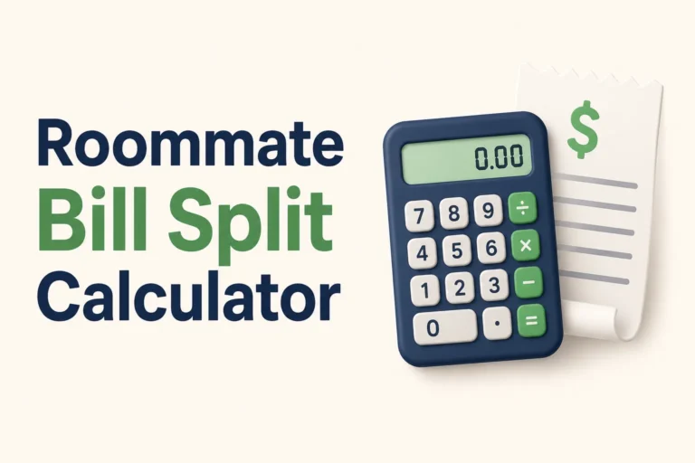 Roommate Utility Bill Split Calculator USA – Split Rent & Shared Bills