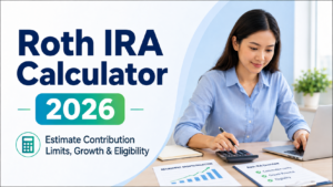 Roth IRA Calculator 2026 – Estimate Contribution Limits, Growth &amp; Eligibility