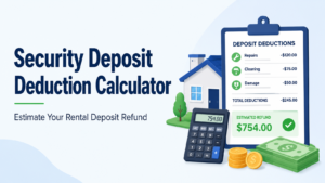 Security Deposit Deduction Calculator | Estimate Your Rental Deposit Refund