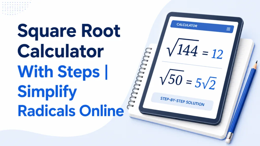 Square Root Calculator With Steps | Simplify Radicals Online