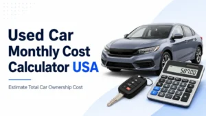 Used Car Monthly Cost Calculator USA – Estimate Total Car Ownership Cost