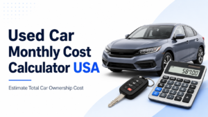 Used Car Monthly Cost Calculator USA – Estimate Total Car Ownership Cost