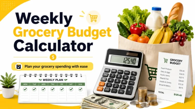 Weekly Grocery Budget Calculator USA – Plan Your Food Budget