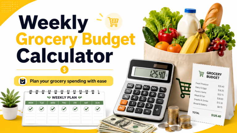 Weekly Grocery Budget Calculator USA – Plan Your Food Budget