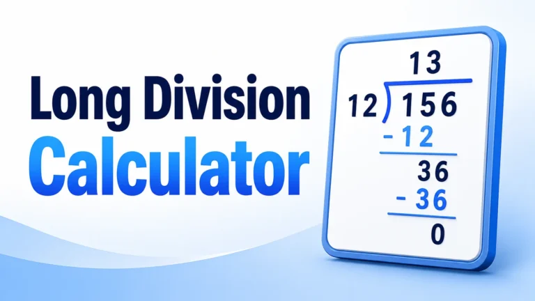 Long Division Calculator
