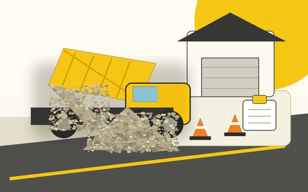 Gravel delivery and material planning