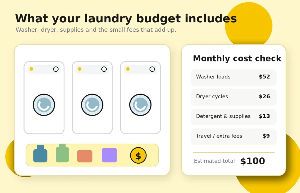 Laundromat Cost Calculator USA – Estimate Laundry Cost Per Month laundry cost breakdown