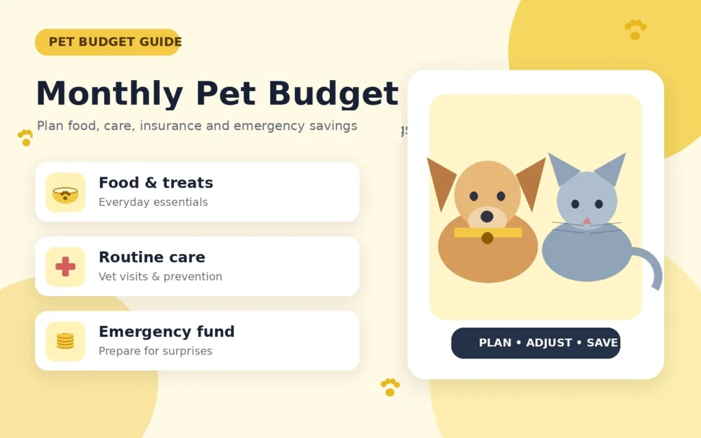 Pet Cost Calculator USA – Dog & Cat Monthly Cost Estimator monthly budget categories